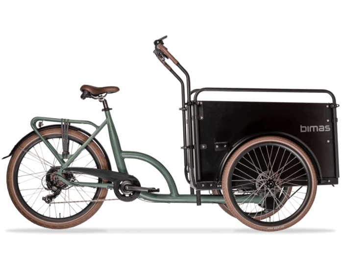 Bimas Economy bakfiets elektrisch groen
