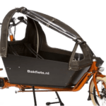 Bakfietscentrale-tent-long-90procent-open-bruin Tent Bakfiets.nl CargoBike donkerbruin