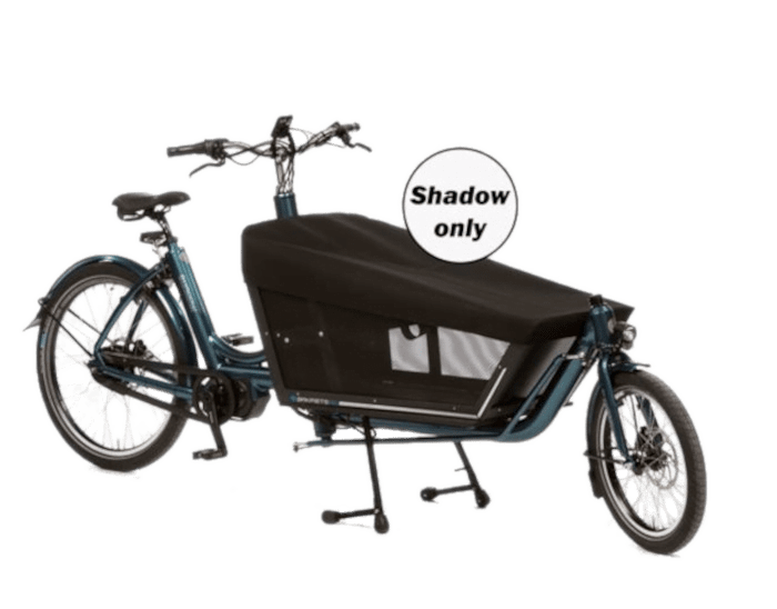 Afdekzeil Bakfiets.nl Shadow matzwart