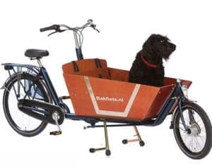 Bakfietsen speciaal voor de hond