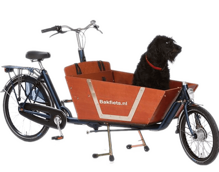Gemonteerd in nieuwe bakfiets