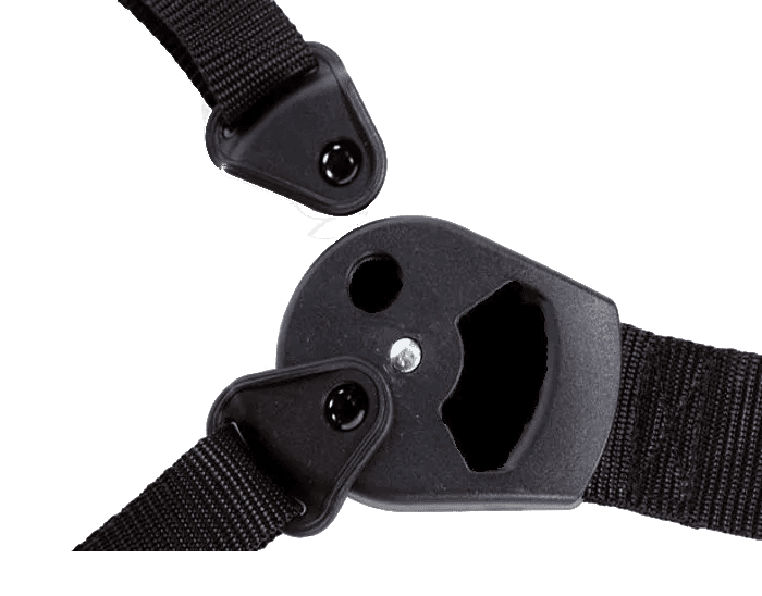 Bakfiets gordel Deluxe Magnetische veiligheids-sluiting Zwart