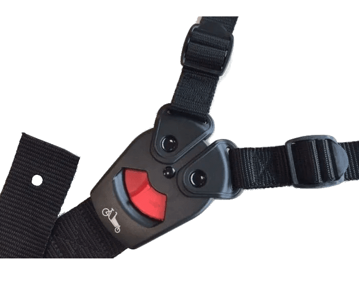 Bakfiets Gordel Deluxe Magnetische veiligheids-sluiting Rood