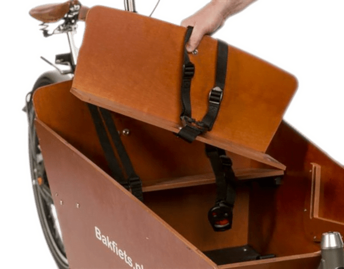 Extra bankje Bakfiets.nl CargoBike Lang Bruin