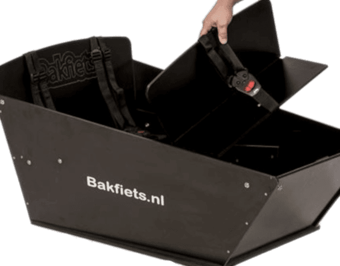 Extra bankje Bakfiets.nl CargoBike Lang Zwart