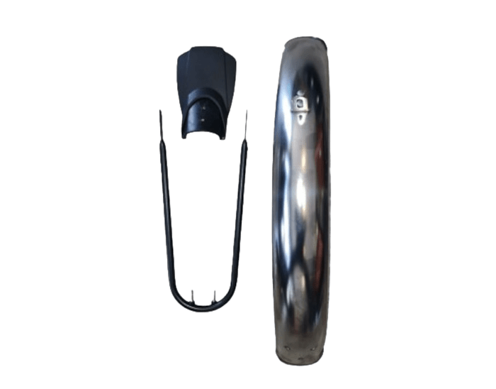 Spatbord Bakfiets.nl RVS Voorwiel