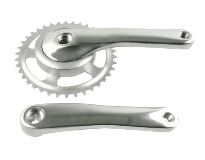 Crankstel zilver 38t bakfiets