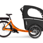 Winther Cargoo elektrische bakfiets - Oranje - Zwart