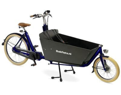 Bakfiets.nl Cruiser Steps Night Blue - zwarte bak