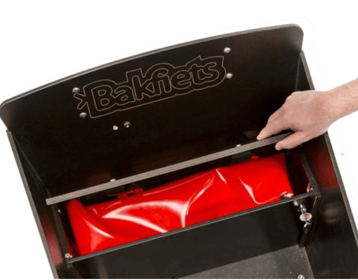 Kastje onder zitbankje Zwart Kastje onder zitbankje Bakfiets.nl zwart