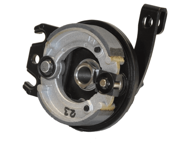 Trommelrem gemonteerd, Rechts