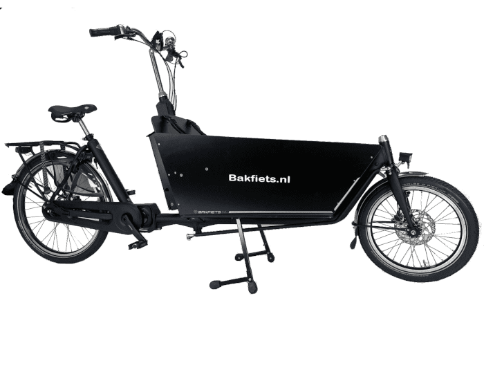 Bakfiets.nl E-CargoBike Classic - schijfrem MatZwart
