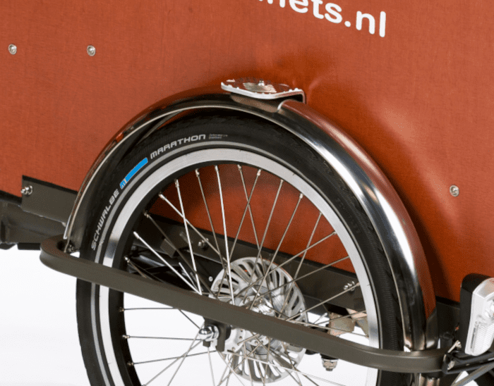 spatbord Bakfiets.nl RVS voorspatbord