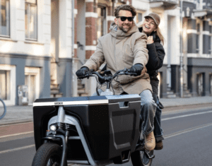 Stoer CargoX bakfiets - sfeer fietsen