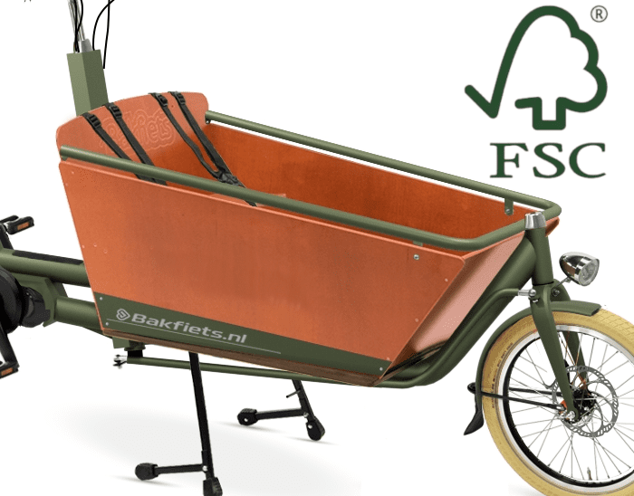 Bakfiets.nl Cruiser CargoBike Bakfietscentrale - losse bak bruin_FSC