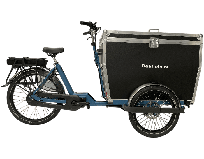 Bakfiets.nl Trike Classic Flightcase - Mat Petrol Blauw