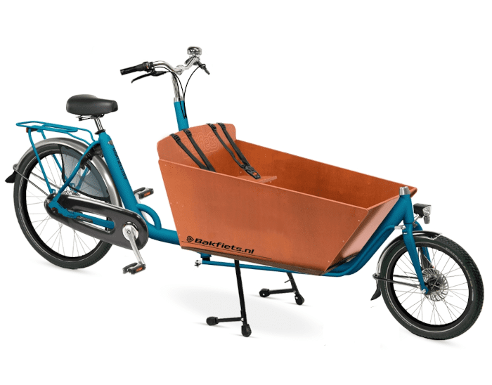 Bakfiets.nl CargoBike Classic - Mat petrol blue