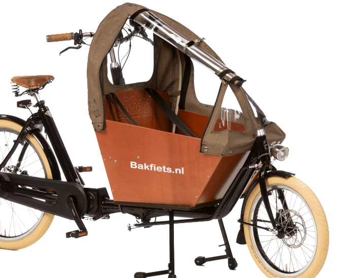 tent bakfiets.nl kort bruin