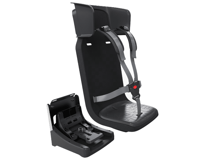 slaapstoeltje voor in de bakfiets Trek