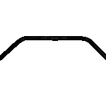 Zwarte aluminium stuur bocht voor Nihola bakfiets – voor hoger en rechterop zitten. Stuurbocht