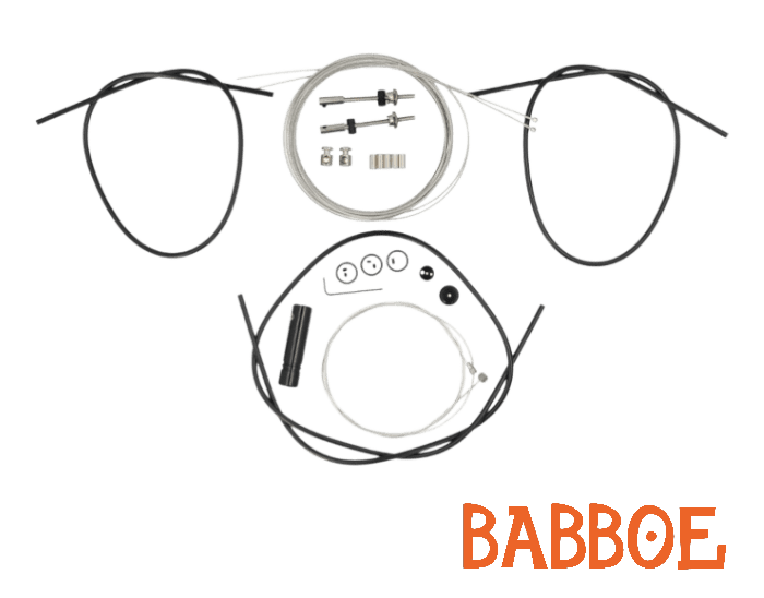 Babboe remkabel set trommelrem met splitter