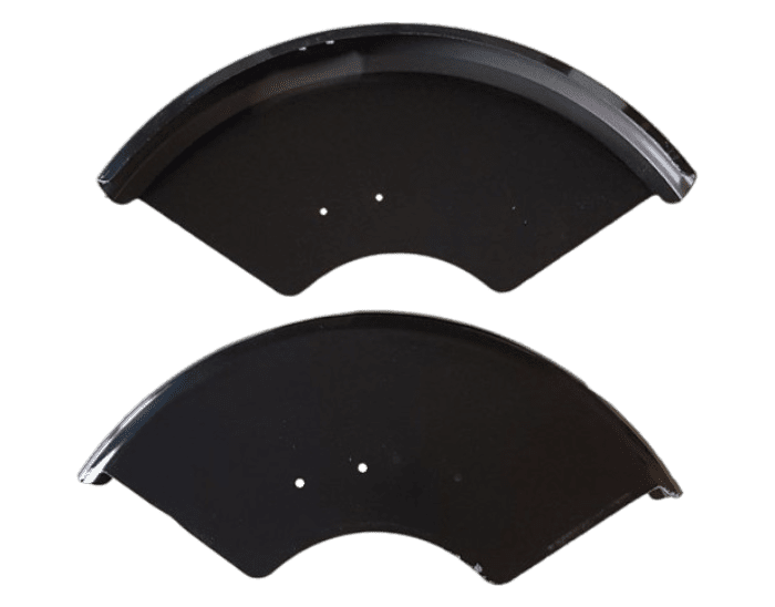 Zwart kunststof voorspatbord voor Nihola bakfiets – origineel onderdeel