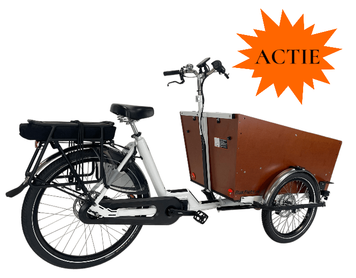 Bakfiets.nl CargoTrike smal elektrisch Wit 4k kids