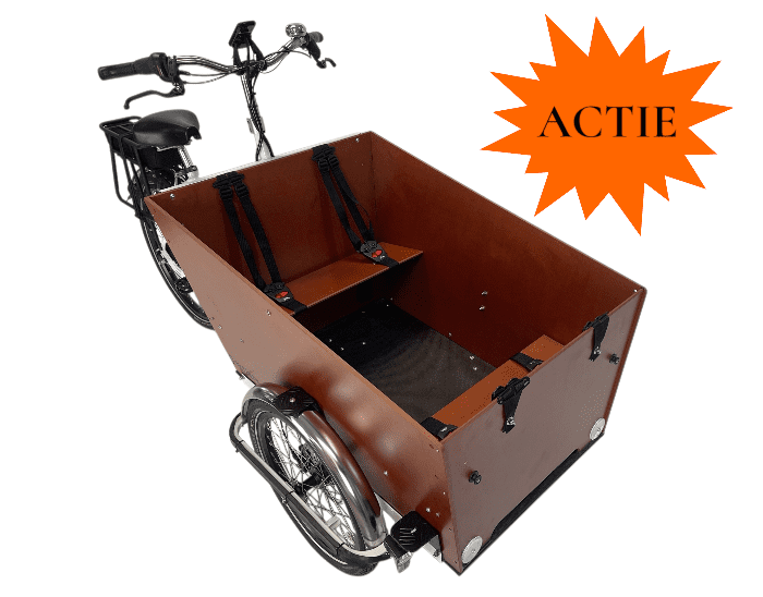 Bakfiets.nl CargoTrike smal elektrisch Wit 4k kids