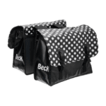 Beck Dubbele Fietstas - Witte stippen