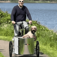 Nihola bakfiets van klant met Hond Bakfietscentrale